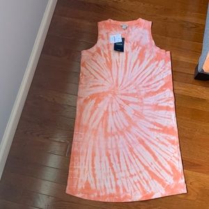 J.Crew factory tie dye easy-going cotton dress.